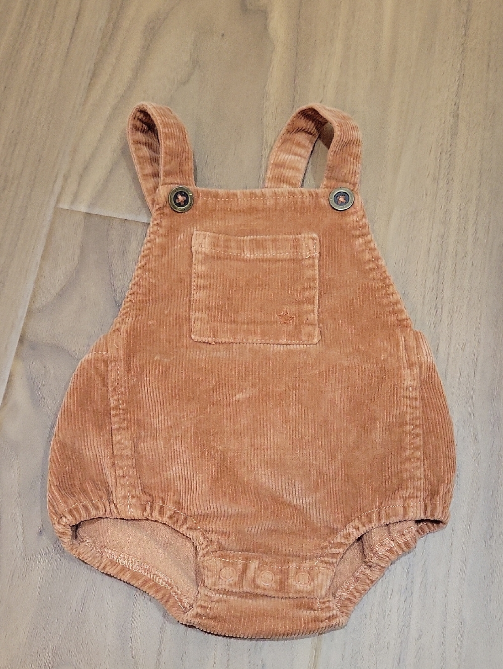 Jamie Kay Corduroy Overalls in Rusty Orange